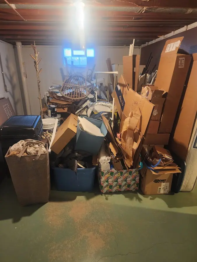 Roll-off dumpster container at job site for Construction Dumpster Rental in Clay